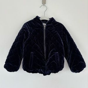 BabyGAP Navy Quilted Bomber Jacket (3T)